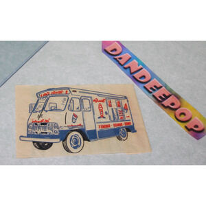 Original Vintage Mister Softee Classic Ice Cream Truck Iron On For Clothing